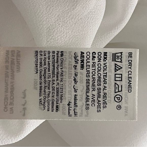 White House Black Market off white Lace Trim Cap-Sleeve Top Size 4 - Picture 6 of 8